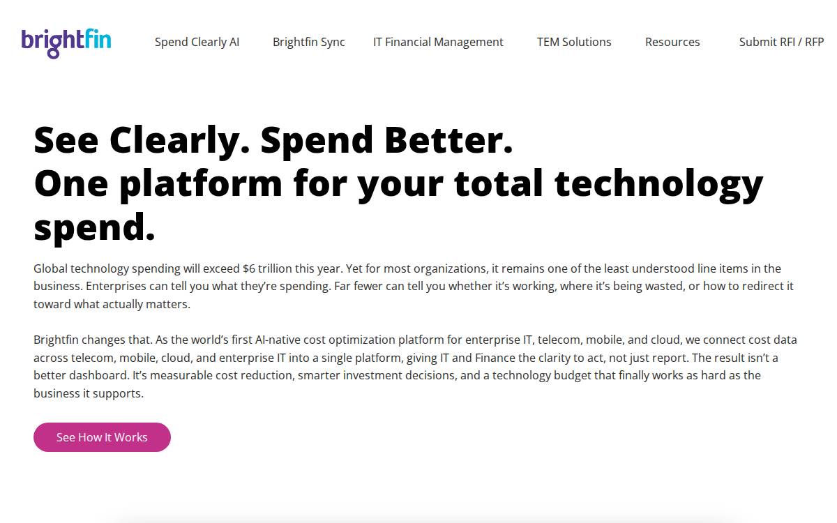 Brightfin website preview