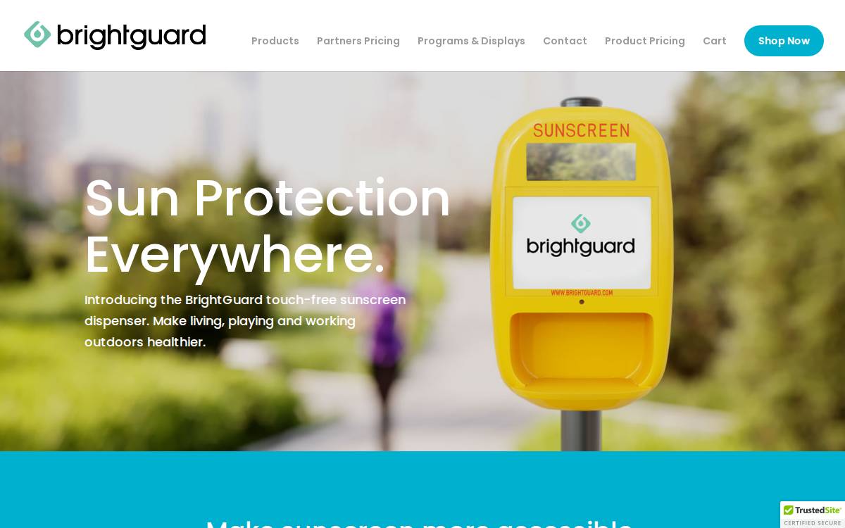 BrightGuard website preview