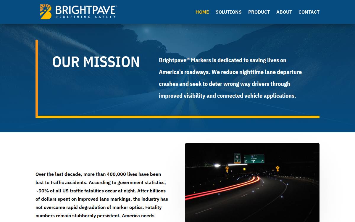 Brightpave Markers website preview