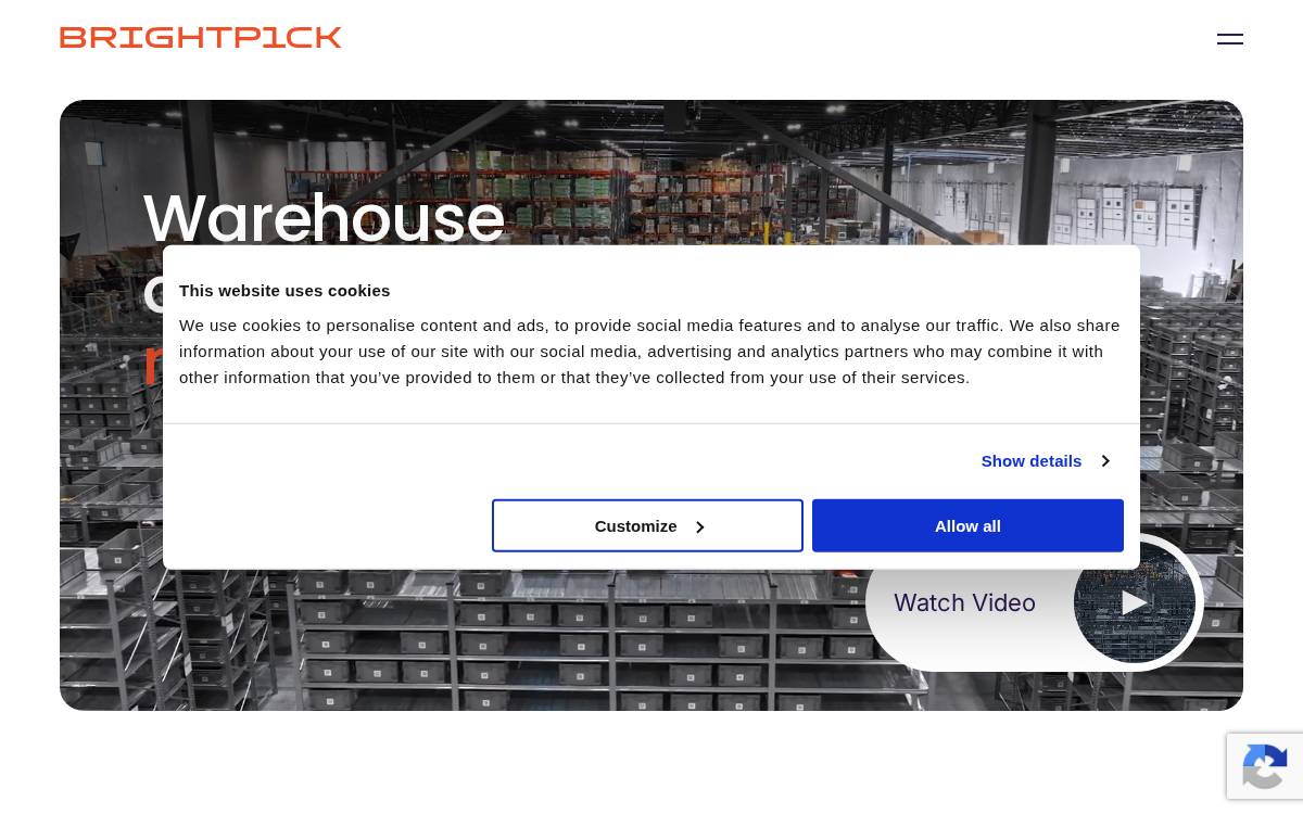Brightpick website preview
