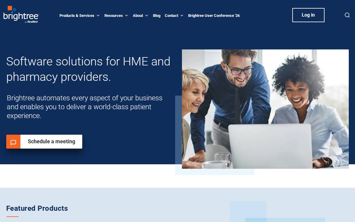 Brightree website preview