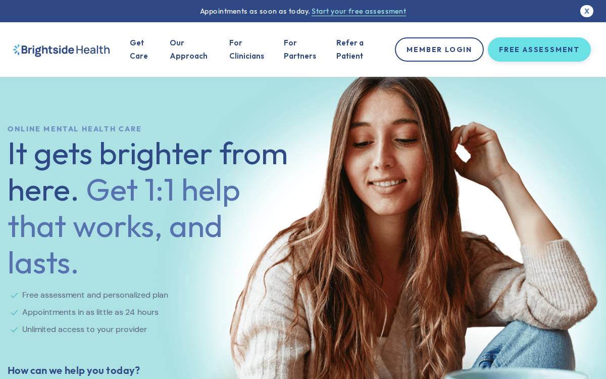Brightside website preview