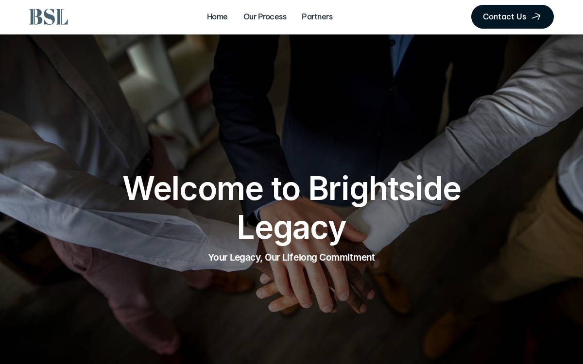 Brightside Legacy website preview