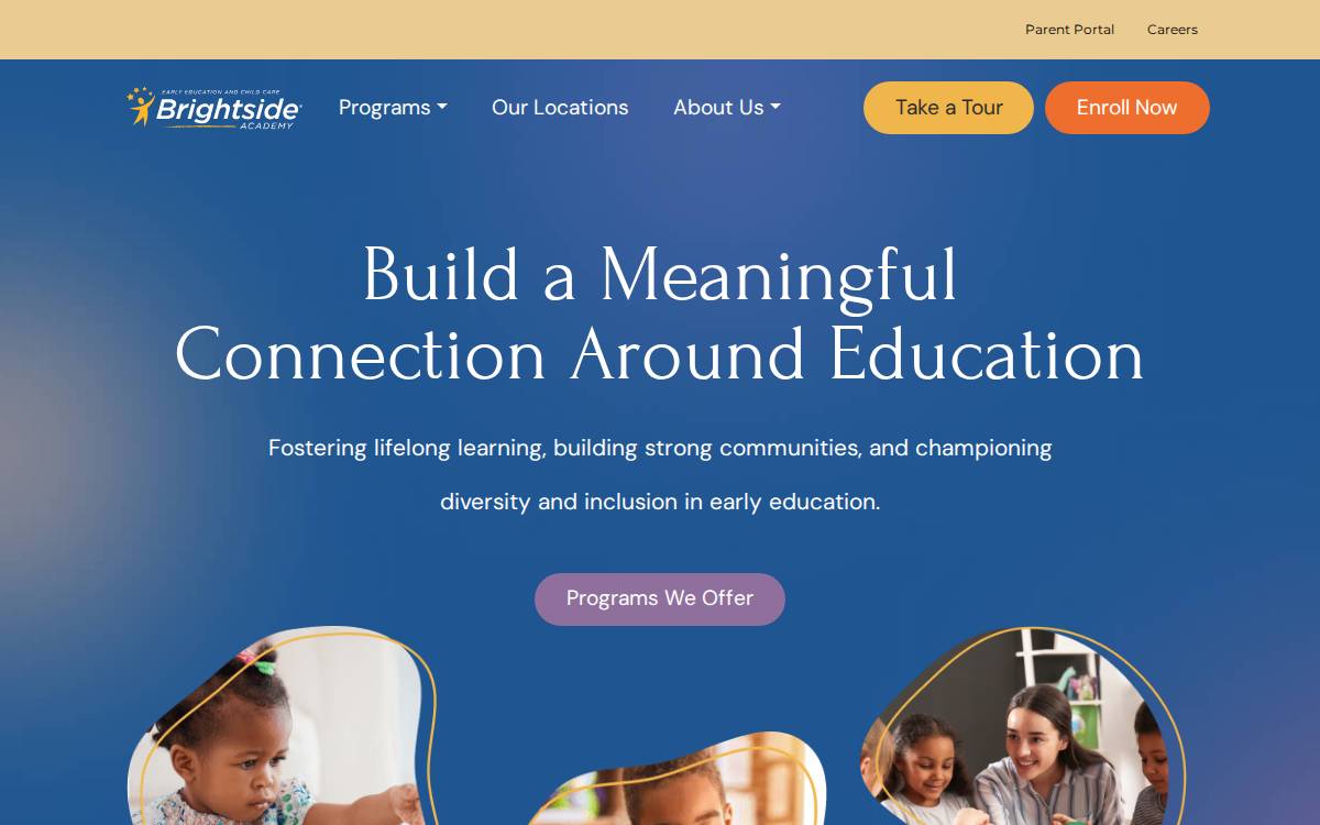 Brightside Academy website preview