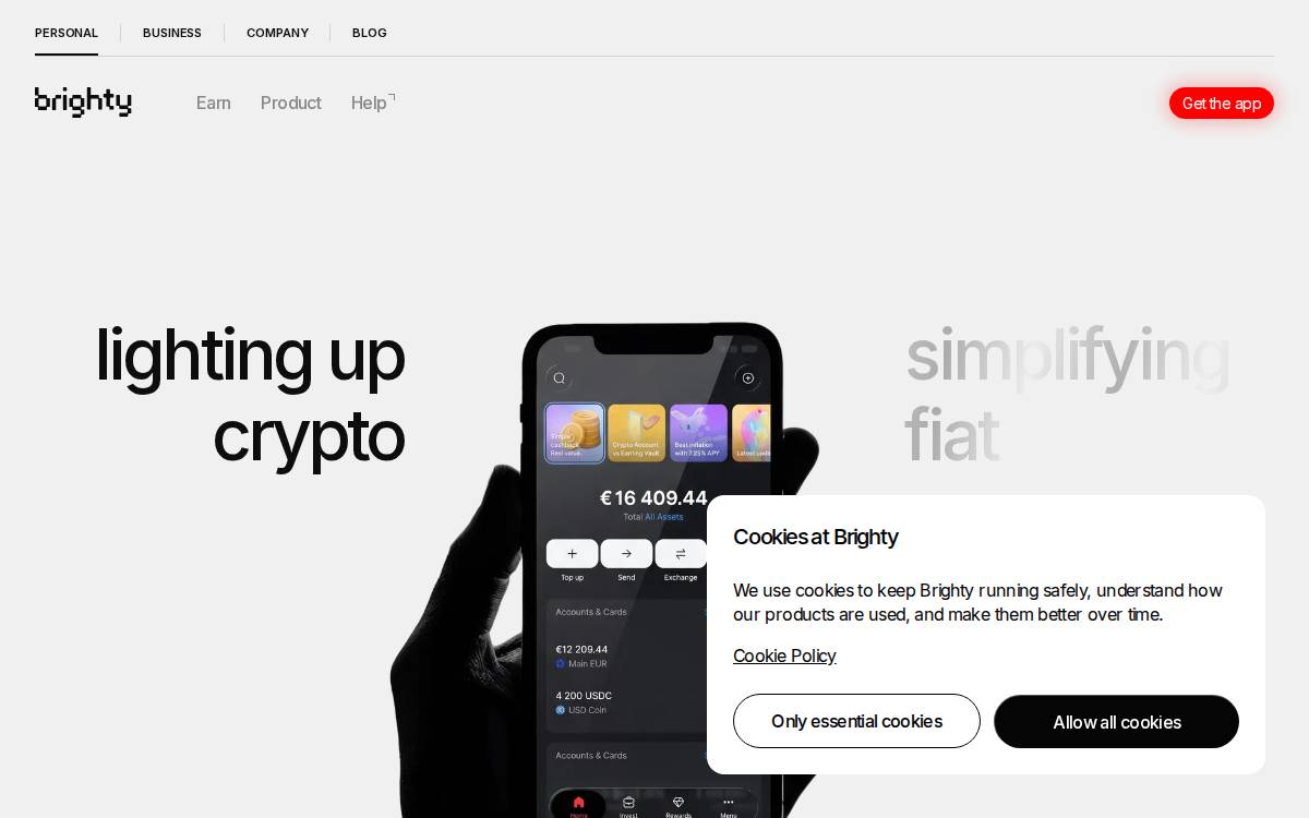 Brighty website preview