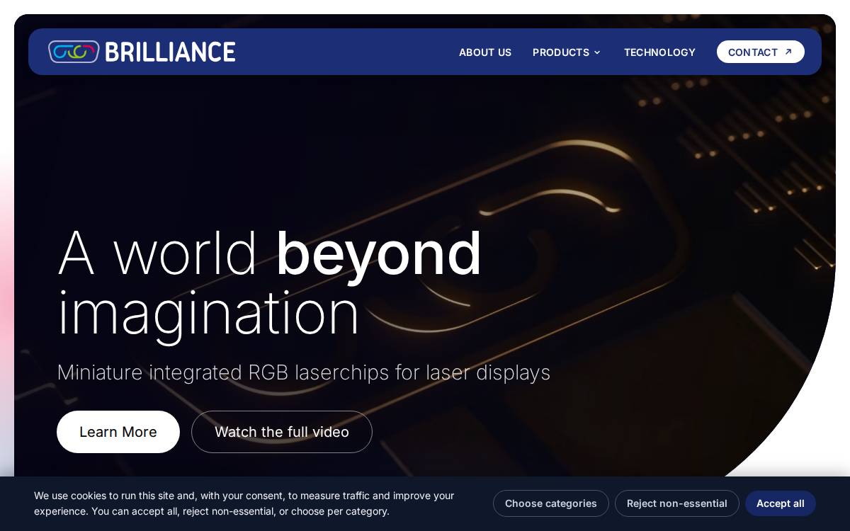 Brilliancergb website preview