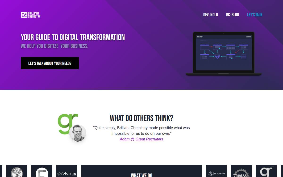 Brilliantchemistry website preview