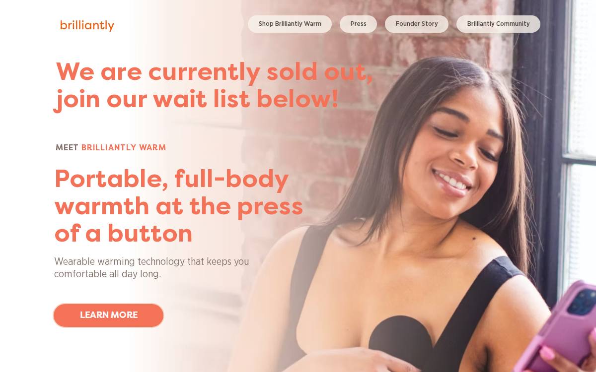 Brilliantly website preview