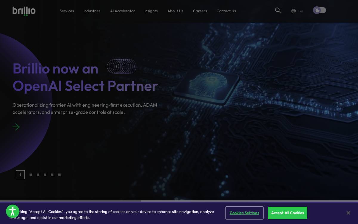 Brillio Tech Inc. Website website preview