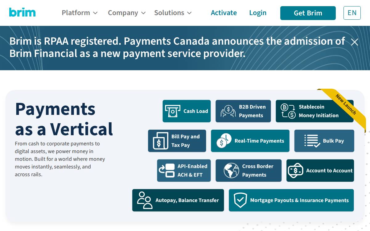 Brimfinancial website preview
