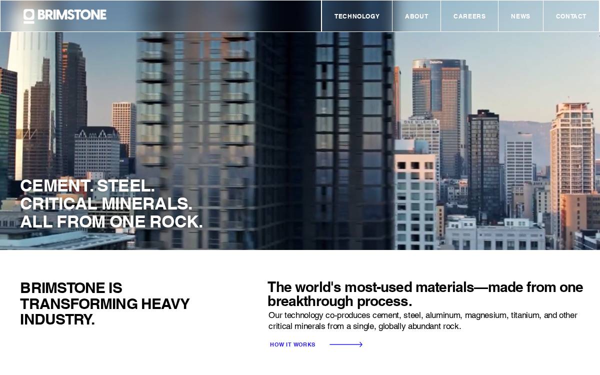 Brimstone website preview