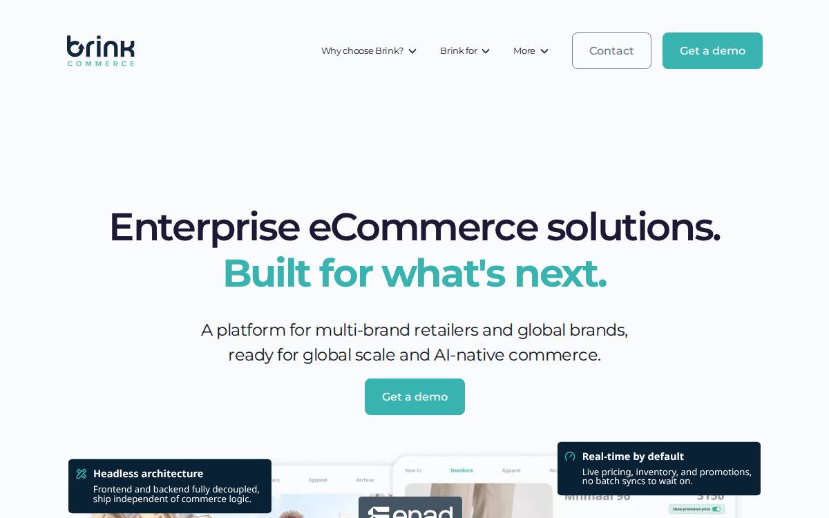 Brink Commerce website preview