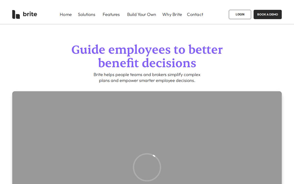 Brite website preview