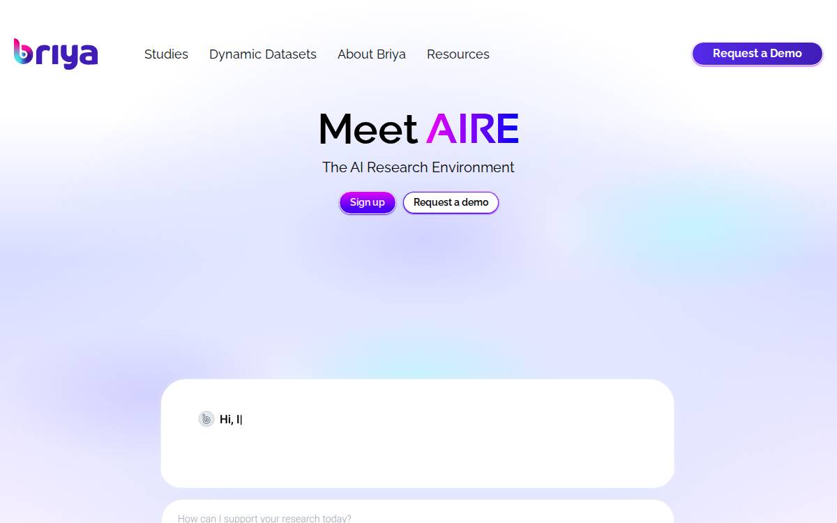 Briya website preview