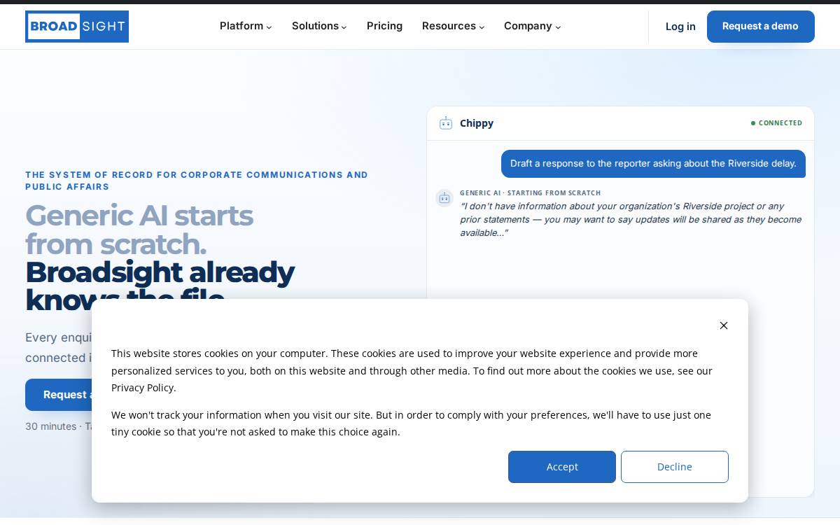 Broadsight Technology Corp. website preview