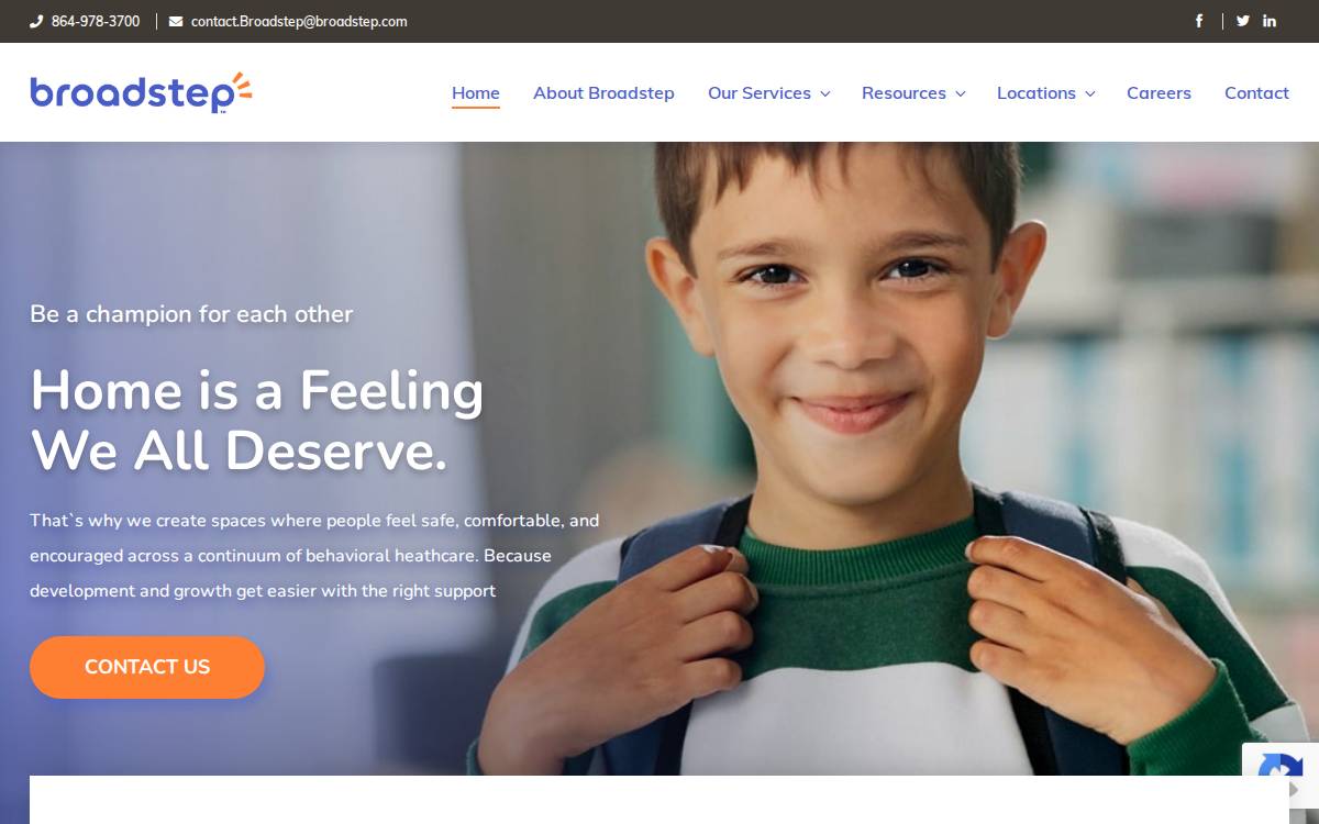 Broadstep website preview