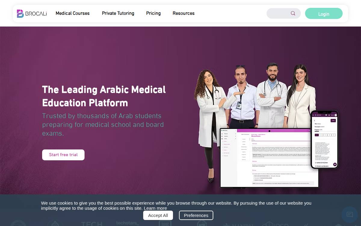 Brocali website preview