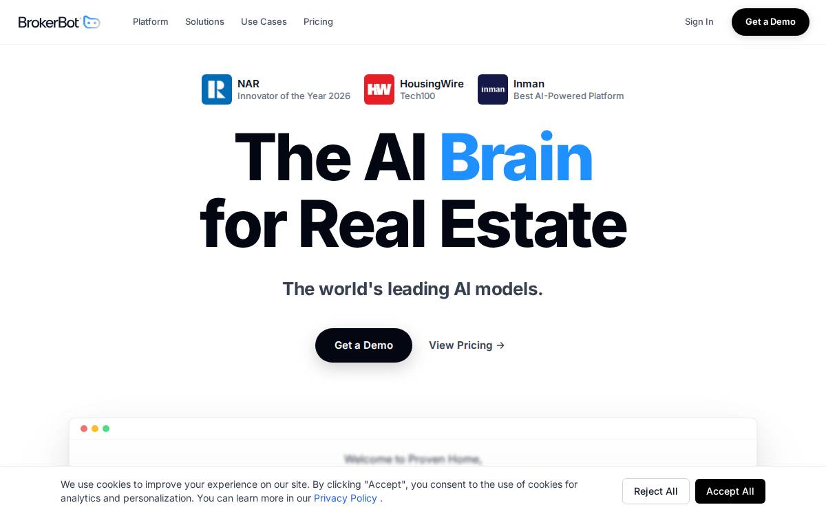 Broker Bot website preview
