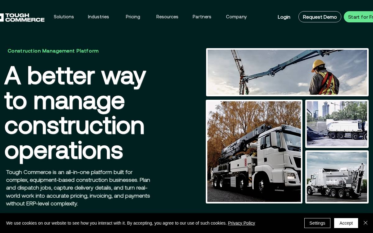 Brokrete website preview