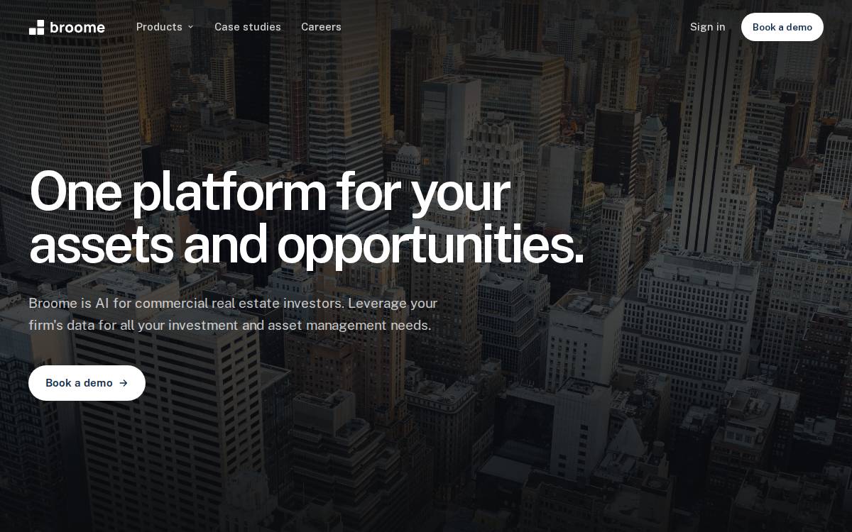 Broome AI website preview