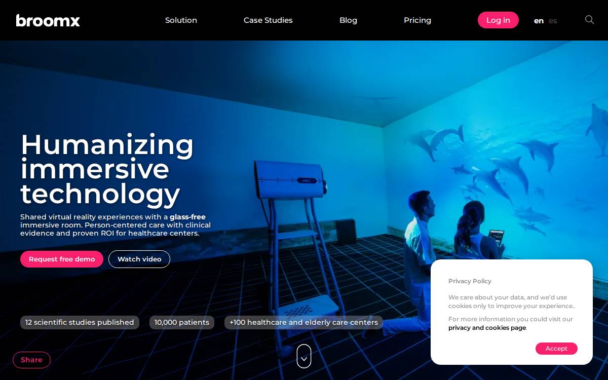 Broomx website preview