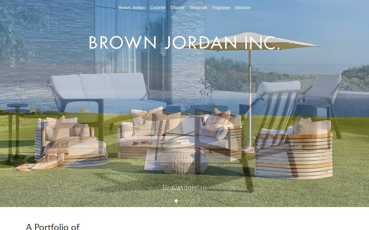 Brown Jordan website preview