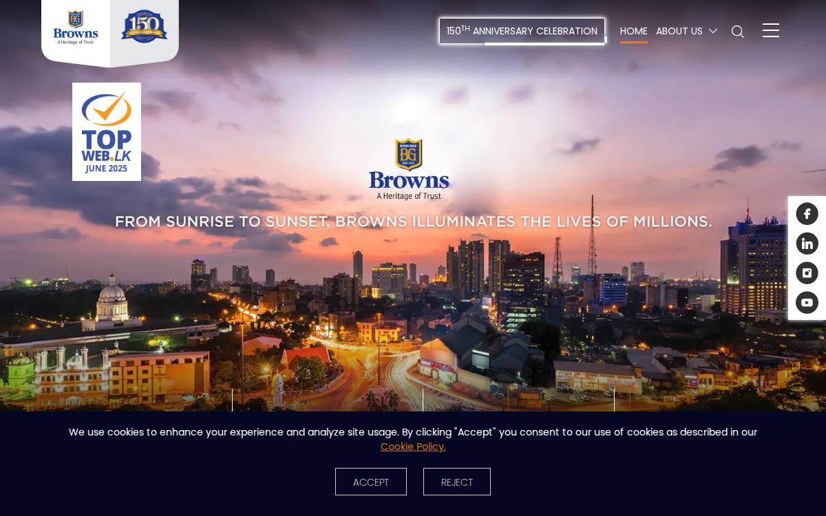 Browns Group website preview