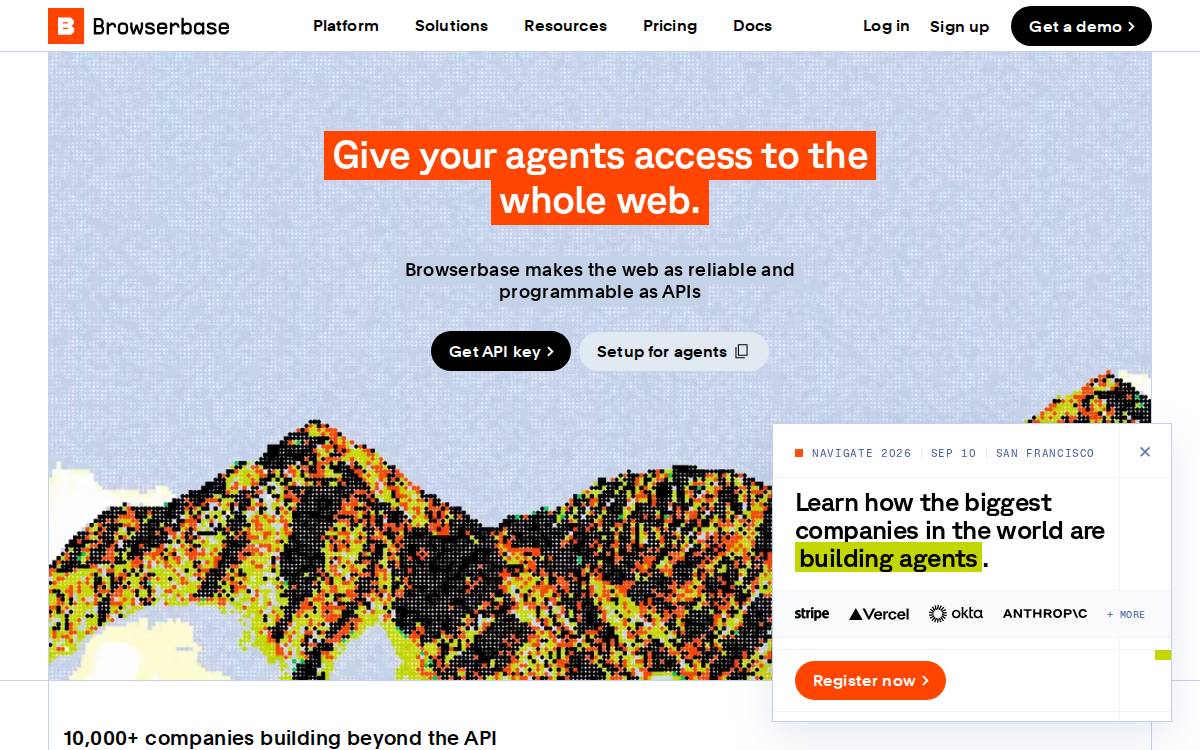 Browserbase website preview