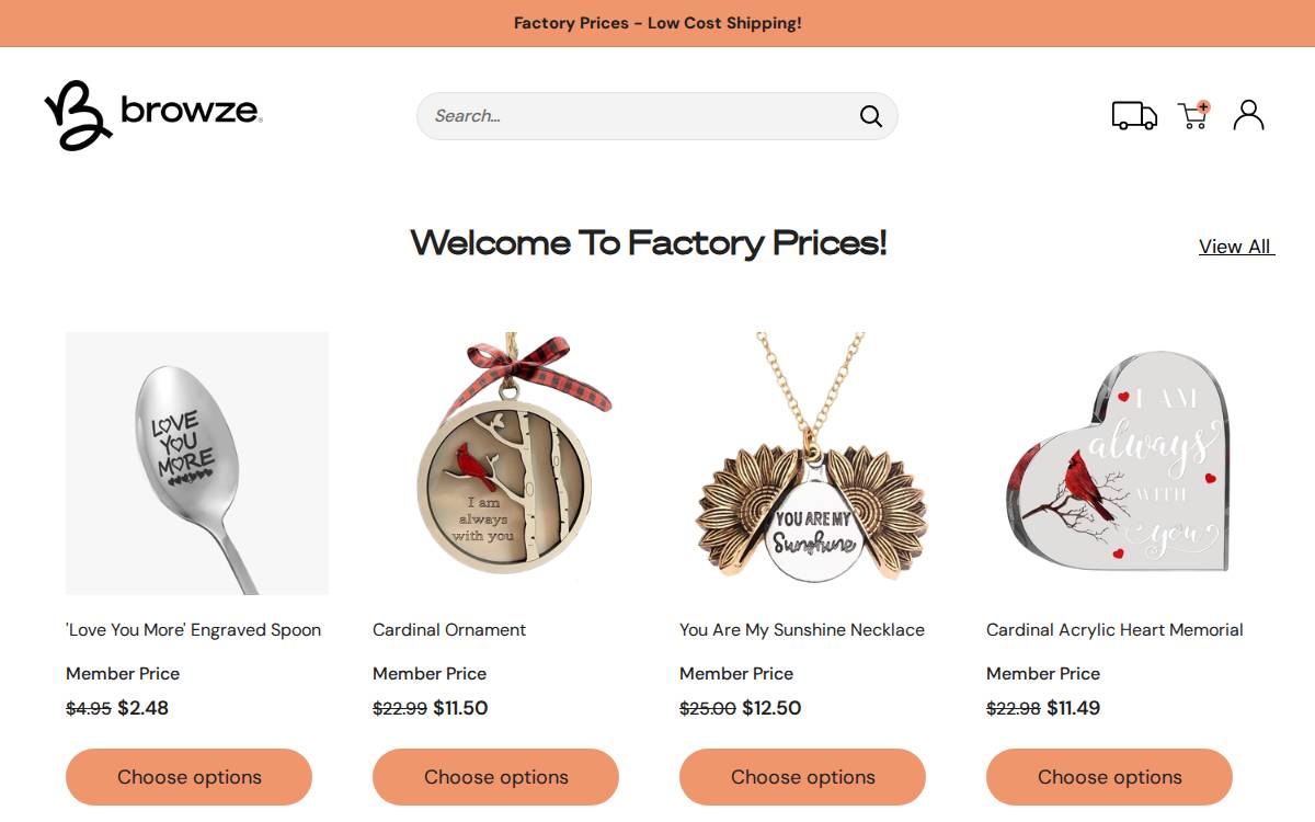 Browze website preview