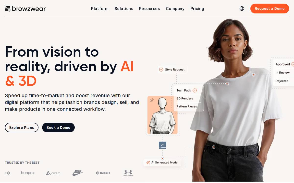 Browzwear website preview