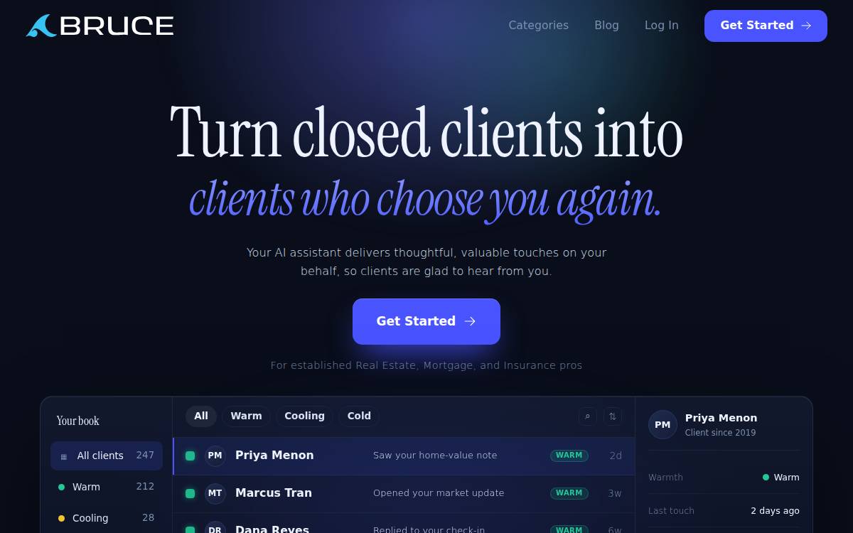 Bruce website preview