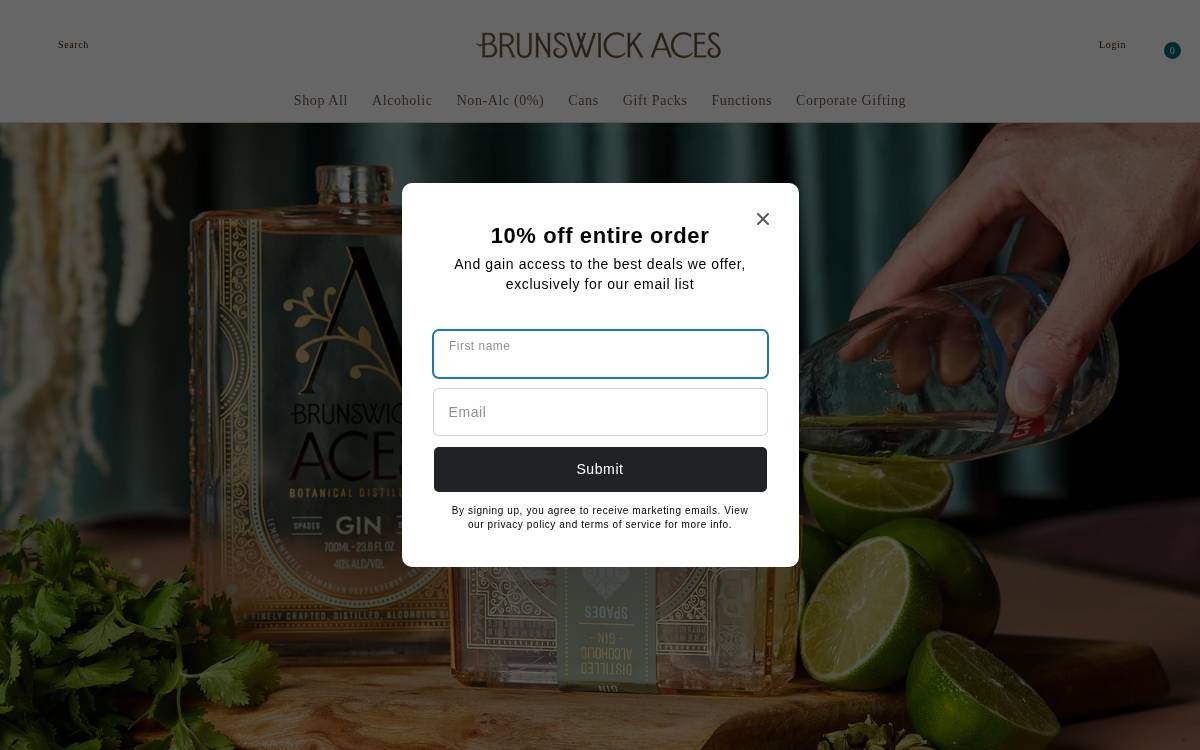 Brunswick Aces website preview