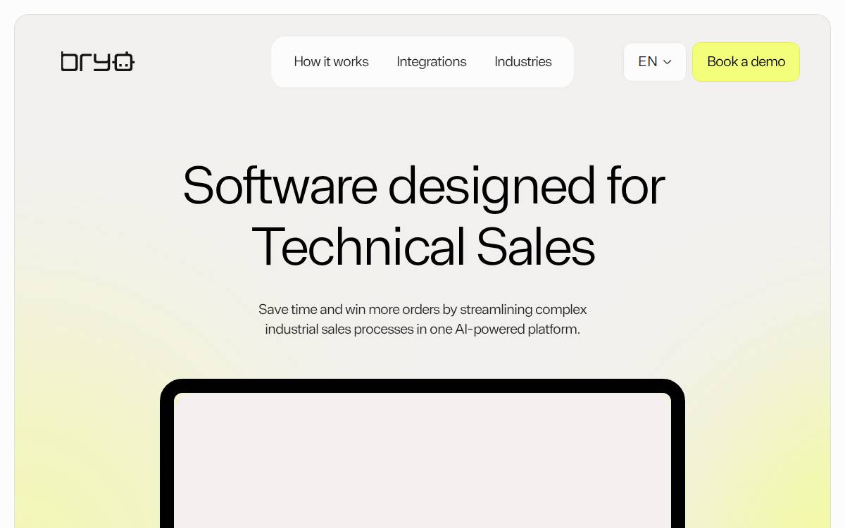 Bryo website preview