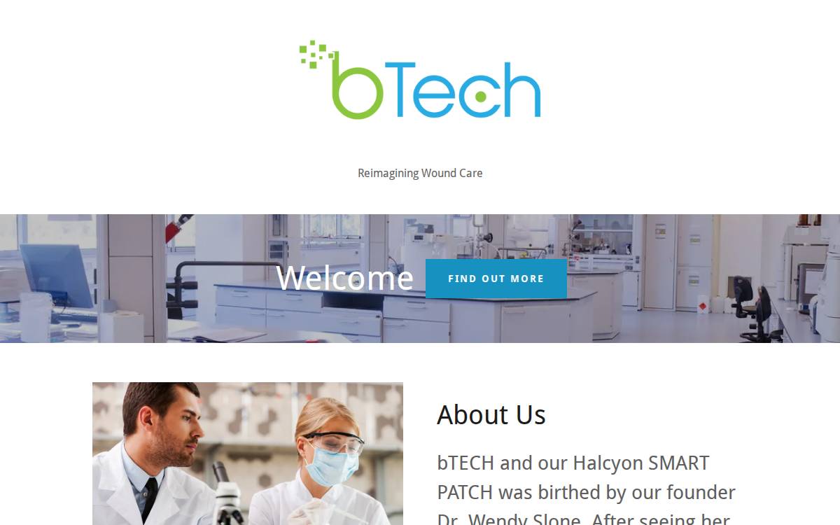 bTECH website preview