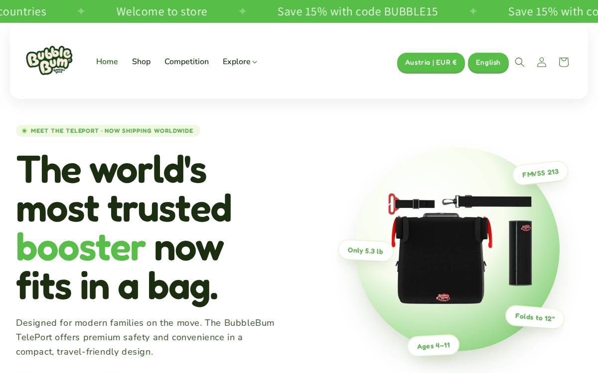 bubblebum website preview