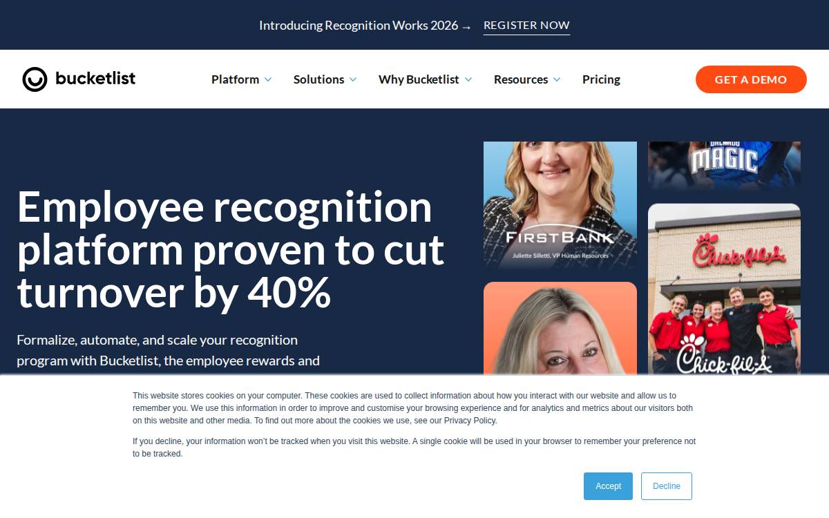 Bucketlist website preview