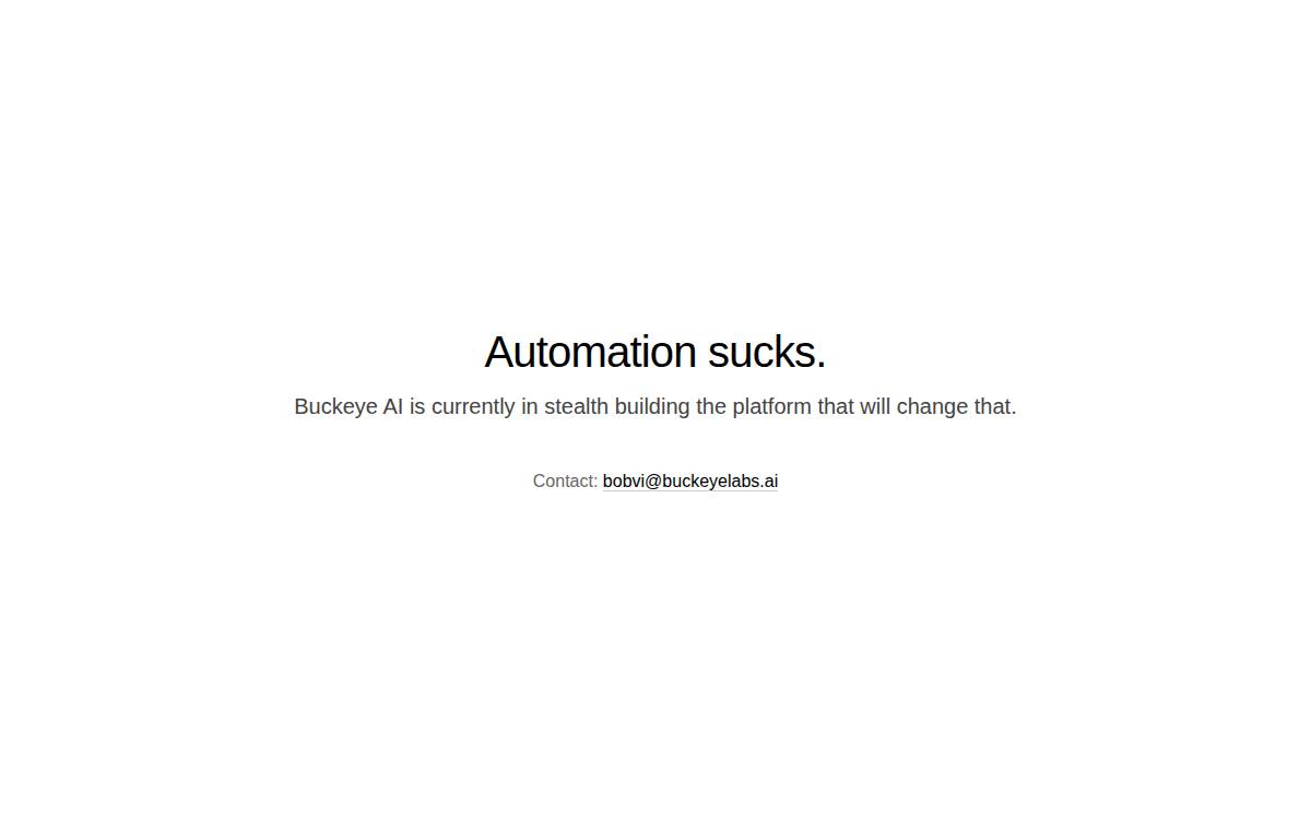 Buckeye AI website preview