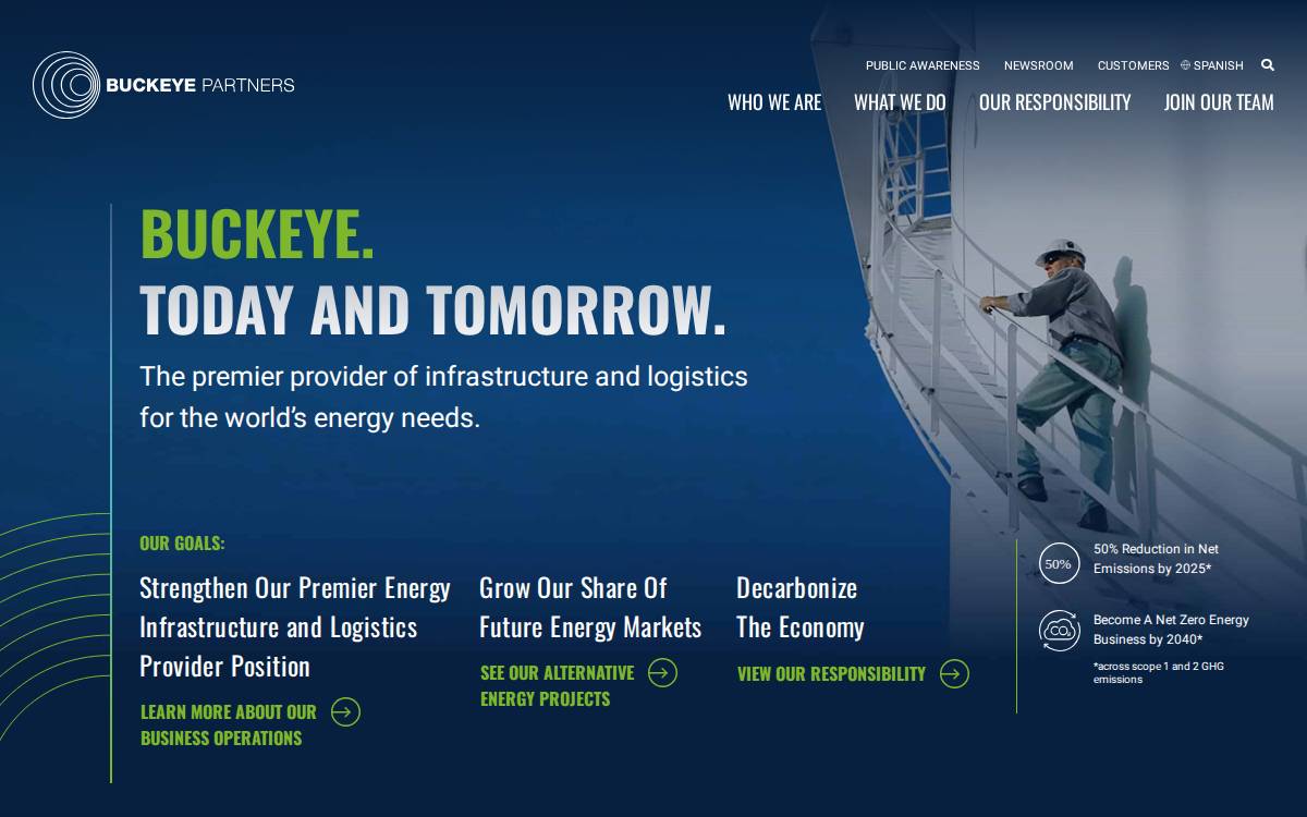 Buckeye Partners website preview