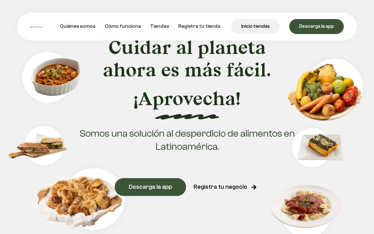 Buen Provecho website preview
