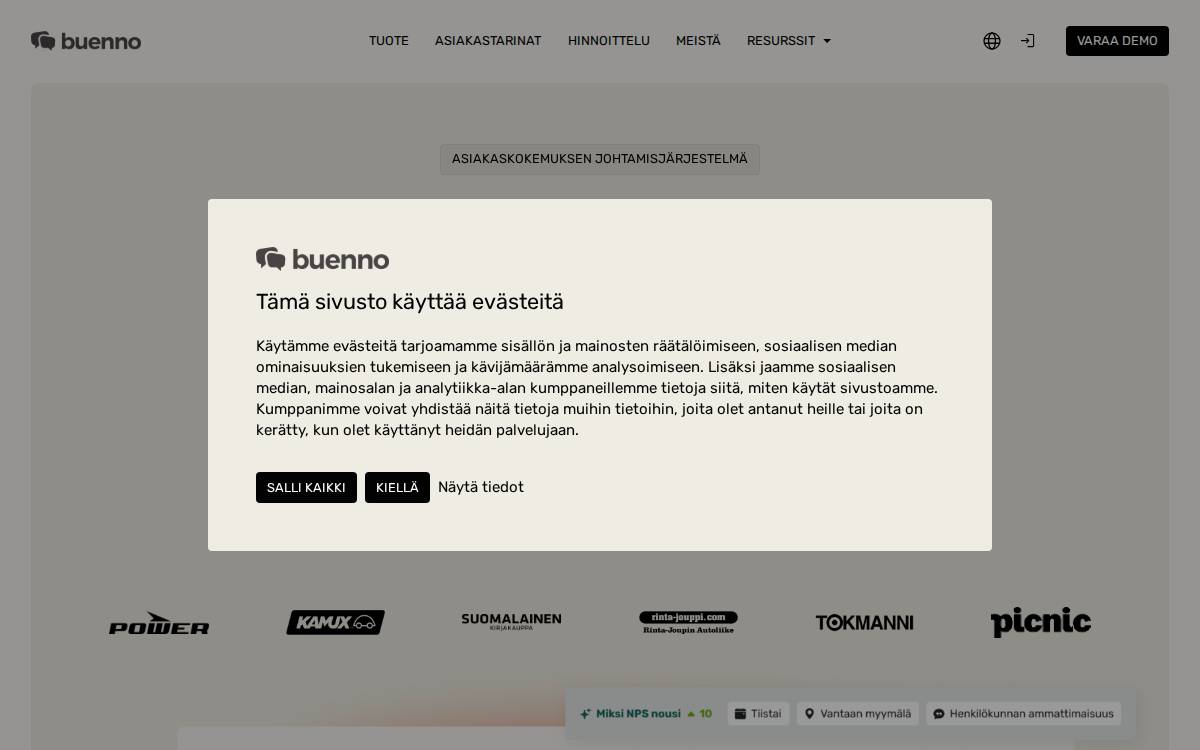Buenno website preview
