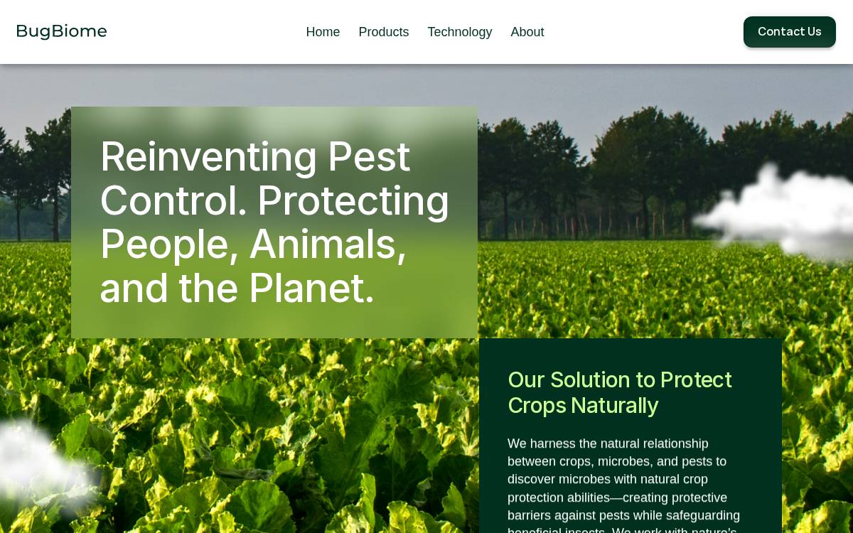 BugBiome website preview