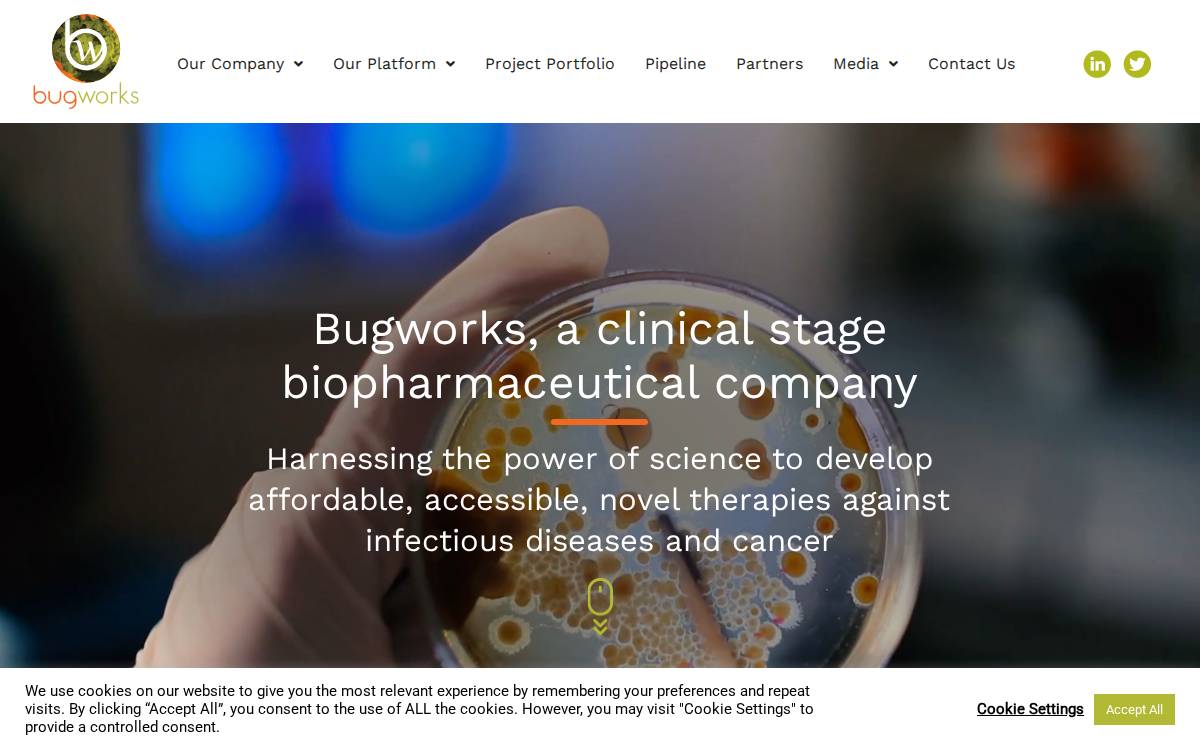Bugworks Research website preview