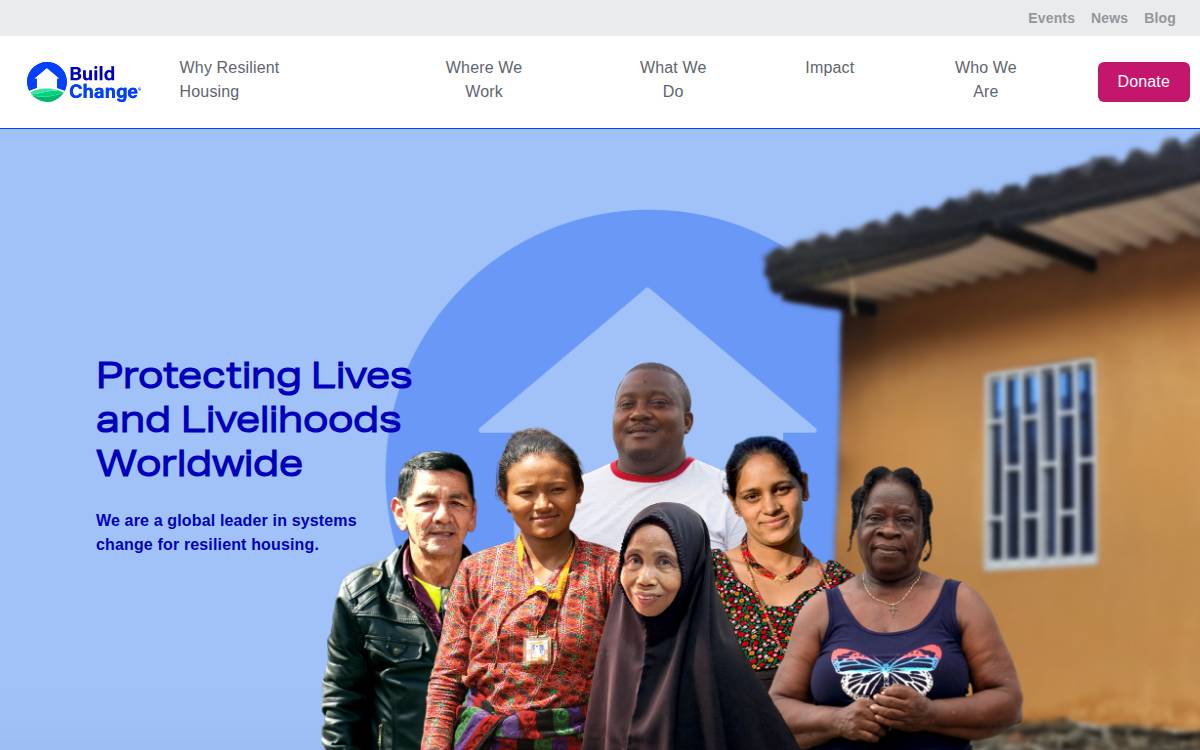 Build Change website preview