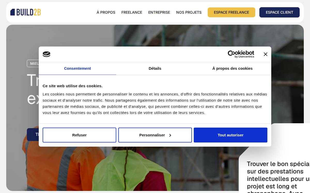 Build2B website preview