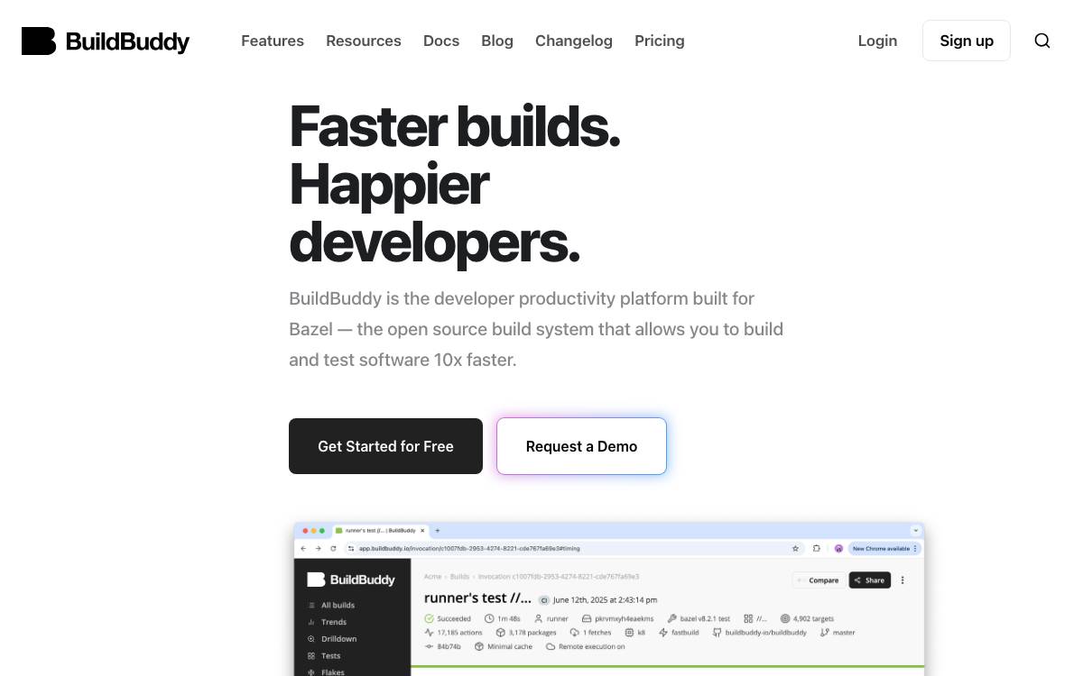 Build Buddy website preview