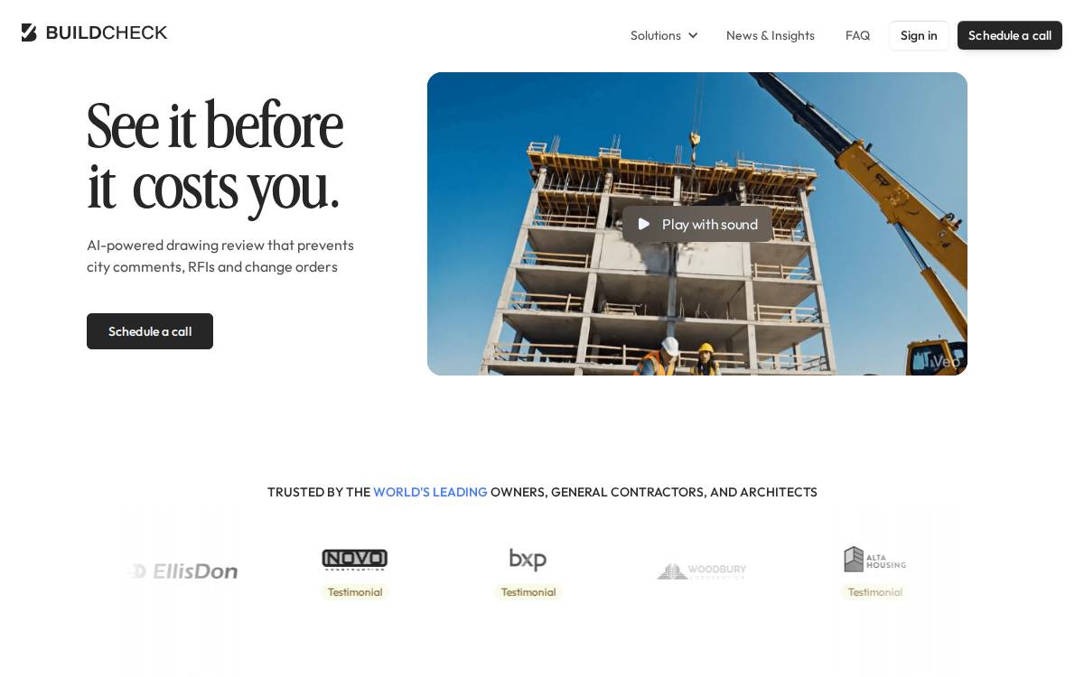 BuildCheck website preview