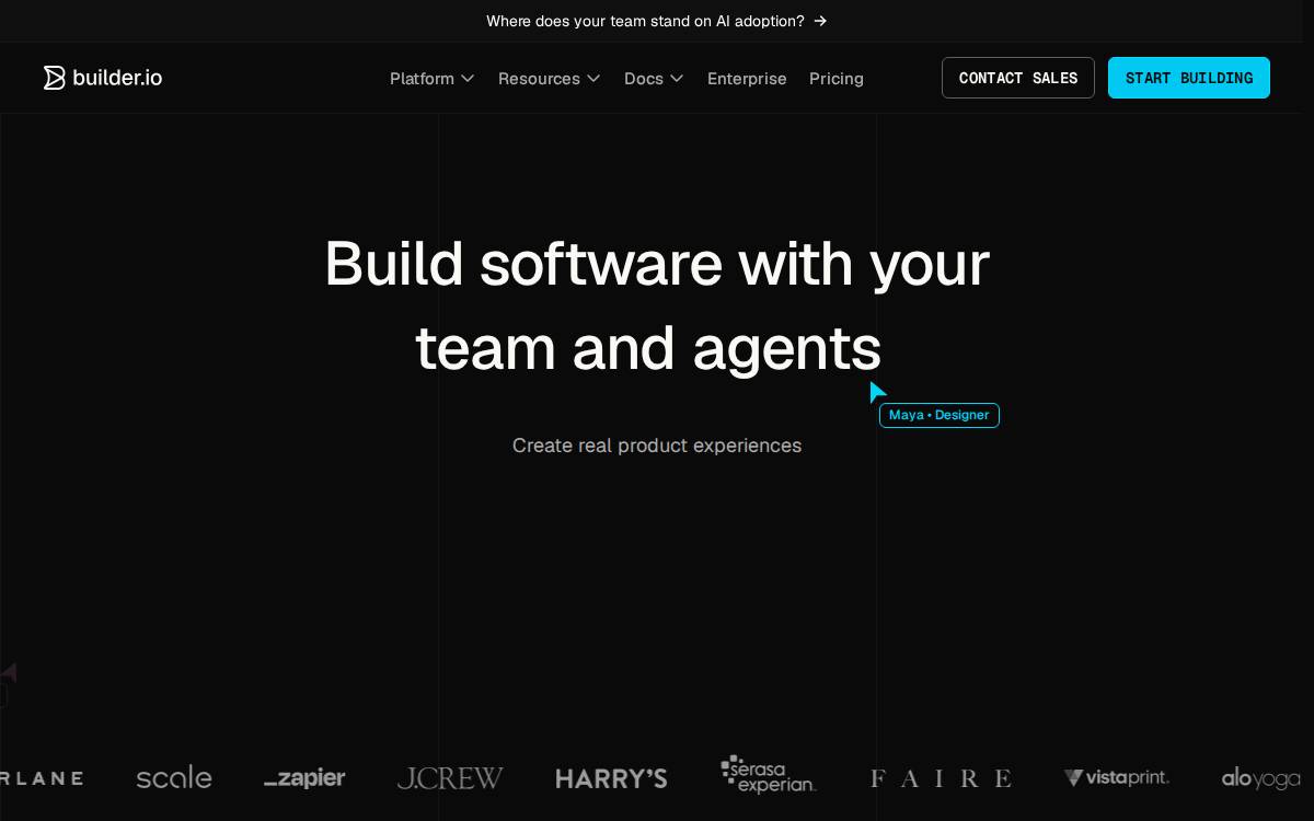 Builder io website preview