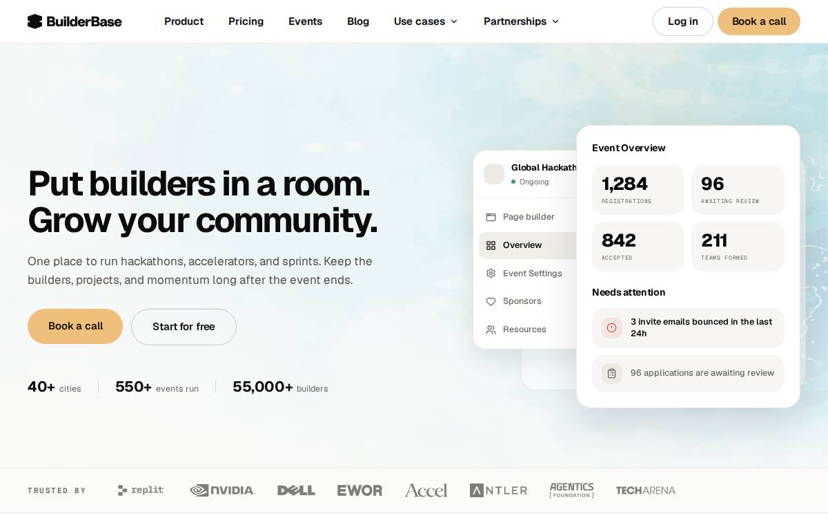 Builderbase website preview