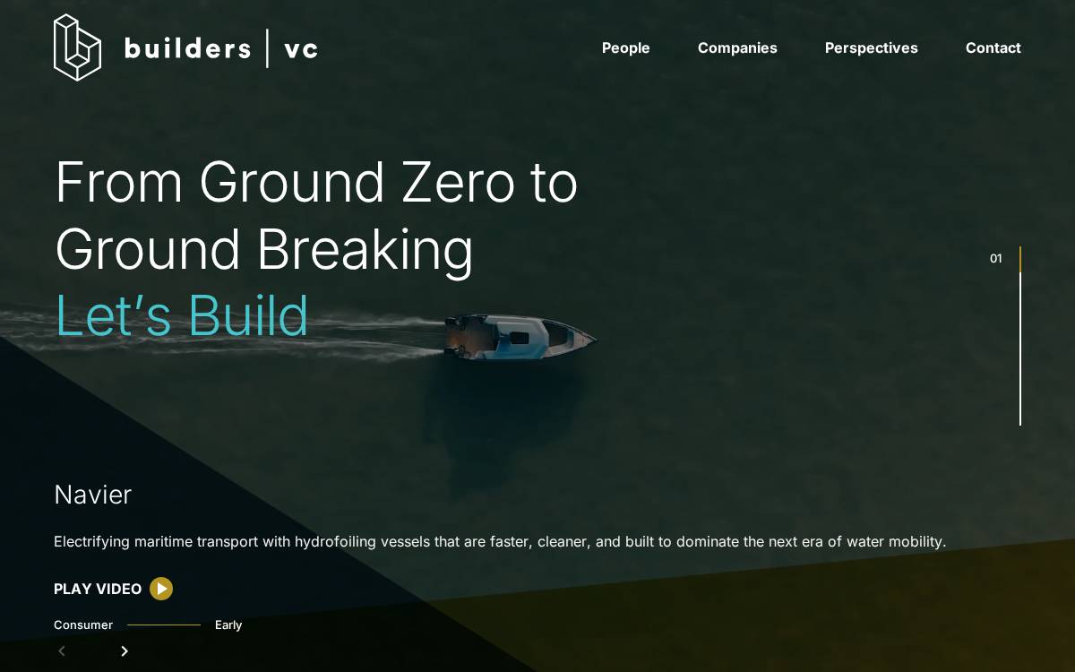 Builders VC ↗︎ website preview