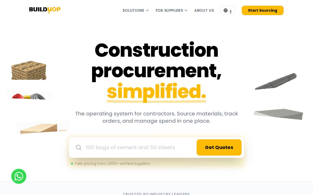 Buildhop website preview